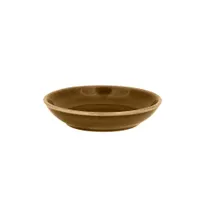 product of RAK Porcelain GNNNBD09CA - Round Butter Dish, 4.38 oz, 3.56" Dia, Caramel Porcelain - 12/Case