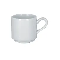 product of RAK Porcelain HMPASSC09 Helm Espresso Cup 3-1/16 oz White Porcelain Stackable Safe - 12/Case