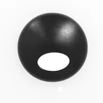 product of RAK Porcelain KRARCL14 - 5.7" Round Black Porcelain Lid, Fridge Oven Dishwasher Safe - 6/Case