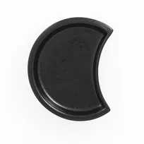 product of RAK Porcelain KRARFL13 - Lid, 4.9" L x 4.15" W, Black Porcelain, Fridge/Freezer Safe - 12/Case