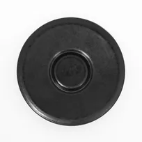 product of RAK Porcelain KRCHRPCS25 - 10.25" Black Porcelain Plate, Hollow Center, Oven/Microwave Safe - 6/Case
