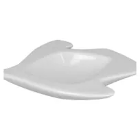 product of RAK Porcelain MNGD01 Glove Dish, 5"-1/8 x 4"-1/4 White Porcelain, Dishwasher Microwave Safe - 6/Case