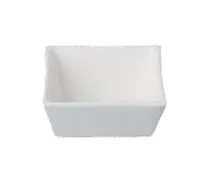 product of RAK Porcelain MNSD01 Mini Max Sauce Dish, 2‑Oz Square, 2½" x 1¼" Porcelain, Dishwasher Safe - 6/Case