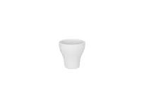 product of RAK Porcelain MOEG01 Egg/Sake Cup, 1.35 oz White Porcelain Moon Design, Polaris Finish - 1/Case