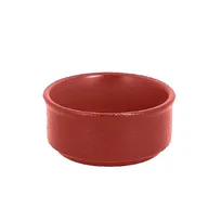 product of RAK Porcelain NFBABR02DR - Butter Ramekin 3.4 oz Magma Dark Red China, Dishwasher Safe - 12/Case