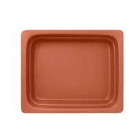 product of RAK Porcelain NFBU1.2BW - Neo Fusion Gastronorm Food Pan, 1/2 Size, Terra Brown, Oven Safe