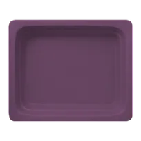 product of RAK Porcelain NFBU1.2PP - GN 1/2 Food Pan, 111.6 oz, 12" x 10.5" x 2.6", Plum Purple Porcelain