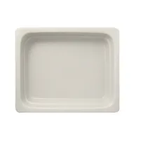 product of RAK Porcelain NFBU1.2WH - 1/2 Size 111‑5/9 oz Sand White China Food Pan, Dishwasher Safe - 1/Case