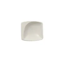 product of RAK Porcelain NFMZMS08WH Square Sauce Dish, 3"-3 1/8" Sand White China, Oven Safe - 6/Case