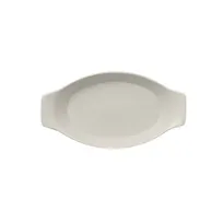 product of RAK Porcelain NFOPOD25WH Oval Baking Dish, 11 oz (9" x 5"), Sand White China, Oven Safe - 24/Case