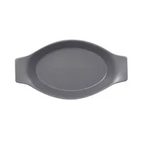 product of RAK Porcelain NFOPOD30GY Oval Baking Dish, 26-3/8 oz 11" x 6" Gray, Oven/Microwave Safe - 6/Case