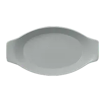 product of RAK Porcelain NFOPOD30PG - Oval Baking Dish, 26.35 oz (11" x 6"), Grey Porcelain, Safe - 6/Case