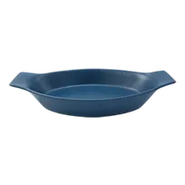product of RAK Porcelain NFOPOD30TB - Oval Baking Dish, 26.35 oz, 11" x 6" Teal Blue Porcelain Grip - 6/Case