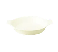product of RAK Porcelain OPRD16 Eared Dish, Round 7", 15 oz, Dishwasher & Microwave Safe Porcelain - 12/Case