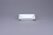 product of RAK Porcelain PLSKRTD15 - Rectangle Sauce Dish, 6" x 4", 7.4 oz (6-8 oz) White Porcelain, 12/Case