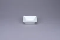 product of RAK Porcelain PLSKSTD11 - Square Sauce Dish, 4.3" x 4.3" White Porcelain, Polaris Finish, 12/Case
