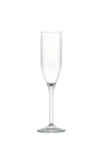 product of RAK Porcelain PLYNECFLT06 - Clear Polycarbonate Flute, 2.75" D x 9.5" H, 6 oz Capacity - 24/Case