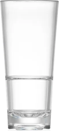 product of RAK Porcelain PLYWHTCL14 Wheatley Cooler, 14 oz Clear Polycarbonate, 6.5" H x 3" D - 24/Case
