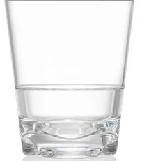 product of RAK Porcelain PLYWHTDF14 - 14 Oz Clear Polycarbonate, 3.5" D x 4.25" H, 24/Case