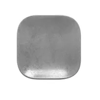 product of RAK Porcelain SHAUSP11 Square Plate 4"3/8" x 4"3/8" Grey Porcelain Microwave Safe - 12/Case