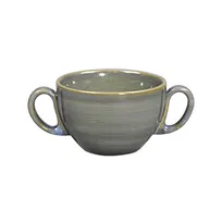 product of RAK Porcelain SJD116CS28 - 9.45 oz Jade Spot Bouillon Cup, Round Porcelain, Oven Safe - 12/Case