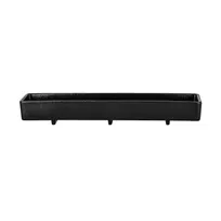 product of RAK Porcelain SNKS23 - Black Platter 9.5" x 2.35", Porcelain, Dishwasher & Microwave Safe - 6/Case