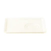 product of RAK Porcelain SPRP18IN - 7" x 5.5" Porcelain Tray with Circular Wells, Dishwasher Safe - Case