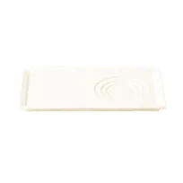 product of RAK Porcelain SPRP24IN - 9" x 5.5" Rectangular Porcelain Tray with 3 Wells, Dishwasher Safe - Case