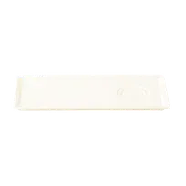 product of RAK Porcelain SPRP28IN - 11" x 5.5" Porcelain Tray with Two Circular Wells, Dishwasher Safe - Case