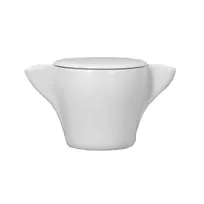 product of RAK Porcelain SWSB25LD - Sugar Bowl Lid, 3.55" Diameter, Porcelain Ivoris, Appliance Safe - 12/Case