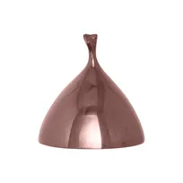 product of RAK Porcelain UHDCL18B Hide Clover Cloche, 7-1/10" Round Bronze Porcelain Cover, Oven Safe - 2/Case