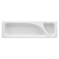 product of RAK Porcelain ZMGN2.4D - 2/4 GN Zamma Rectangular Food Pan, 20"8½ x 6"3½, Divided, Dishwasher & Microwave Safe Porcelain - 1/Case