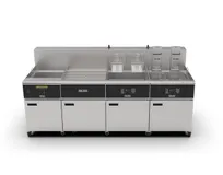 product of Giles EOF-BIB/FFLT/24/24 24" Floor Model Full Pot Electric Deep Fryer, Rethermalizer Combined, 340 Ibs
