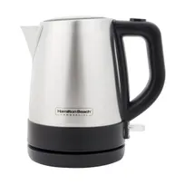 product of Hamilton Beach HKE110 Kettle, 1 Liter, Stainless Steel, Concealed Heating Element