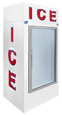 product of Leer 3504401 Ice Merchandiser - 30 cu ft, 1/3 HP 115V, R290 Refrigerant, Argon Glass Door, Defrost