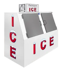 product of Leer 3544301 Outdoor Ice Merchandiser, 60 cu ft, Steel Doors, R290 Refrigerant, 1/3 HP, UL Certified