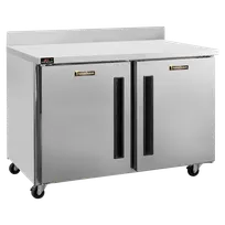 product of Traulsen CLUC-48F-SD-WTLR-LK 48" 2-Solid Door Worktop Freezer, Stainless Steel, 13.28 cu. ft.