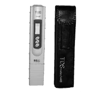 product of Everpure EV650020 Digital Pocket TDS Meter, 0-9990 ppm, 32-176°F Temp Read, Hold Function, Soft Case