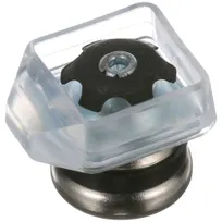 product of AllPoints 132400 Leveler Glides, for 13/16" OD Square Tubular Legs, Swivel Base, Vinyl Boot