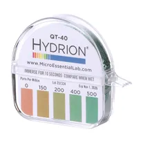 product of AllPoints 81429 Hydrion® Quaternary Test Paper QT40, 15" Roll, Water Test Strips, pH Monitoring