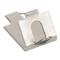 product of AllPoints 1351234 Shelving Clip, Pilaster, Square Slotted Shelf Support, Stainless Steel