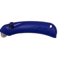 product of AllPoints 1421724 Box Cutter - Blue 6" Blade, Heavy‑Duty Retractable Knife for Kitchen