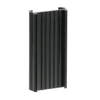 product of AllPoints 36252 Shelving Label Holder / Marker, 3"L x 1-1/2"W x 9/16"D, Black Plastic