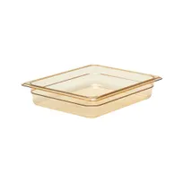 product of AllPoints 75888 - 1/2 Size Amber Polycarbonate Pan, 12"¾ x 10"¼ x 2"½, -40°F to 375°F Tray - 1/Case