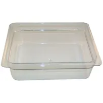 product of AllPoints 78424 - Half-Size 4"-5" Clear Polycarbonate Condiment Pan, Replaces Cambro 24CW - 1/Case