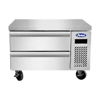 product of Atosa USA MGF8458GR 36" 2 Drawers Freezer Chef Base, Stainless Steel, Temp -8°F–1°F, R290, 520W, 1.4 cu. ft.