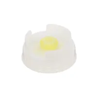 product of AllPoints 2801967 FIFO Dispensing Cap, Clear Plastic Bottle Top with Yellow Valve, NSF Certified