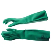 product of AllPoints 81545 - Elbow Nitrile Dishwashing Gloves, Large 18" Long, Latex Free Protection - 1 Pair