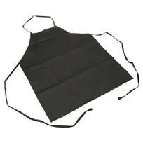 product of AllPoints 1557BLK Bib Apron - 27" x 32", Black Polyester, Adjustable Neck Strap, Two Front Pockets