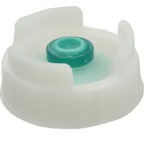 product of AllPoints 2801965 Dispensing Cap, Clear Plastic with Green Valve, NSF Certified for Squeeze Bottles